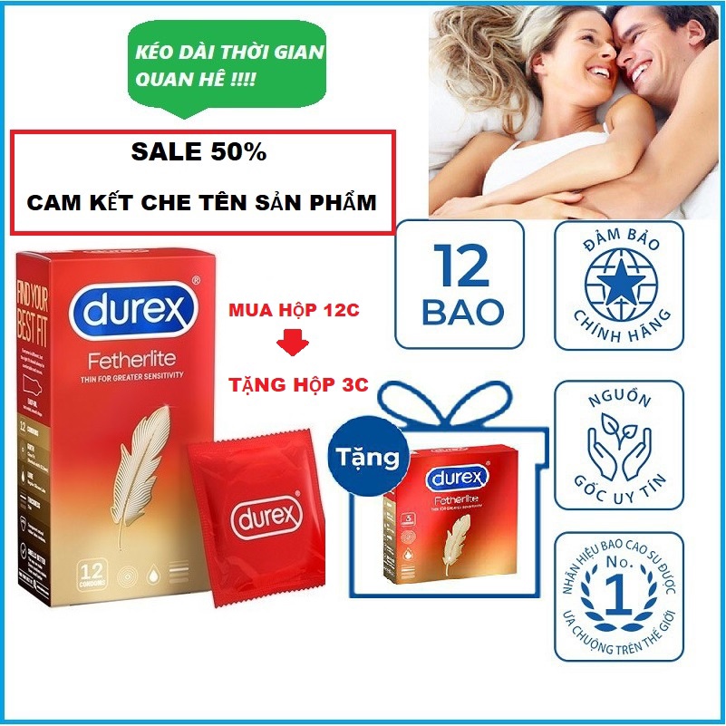 Bao cao su siêu mỏng, siêu trơn - Bao cao su trơn tăng khoái cảm, chống xuất tinh sớm [ che tên sản phẩm kín đáo ]