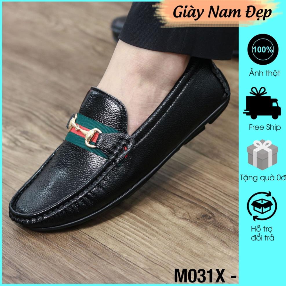 Giày mọi nam đẹp giá rẻ phong cách hàn quốc đai xanh M031X 🖕🏻