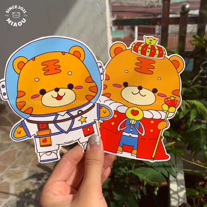 (Được chọn mẫu) Bao lì xì bé hổ đáng yêu 2022 đựng xiền, đựng sticker