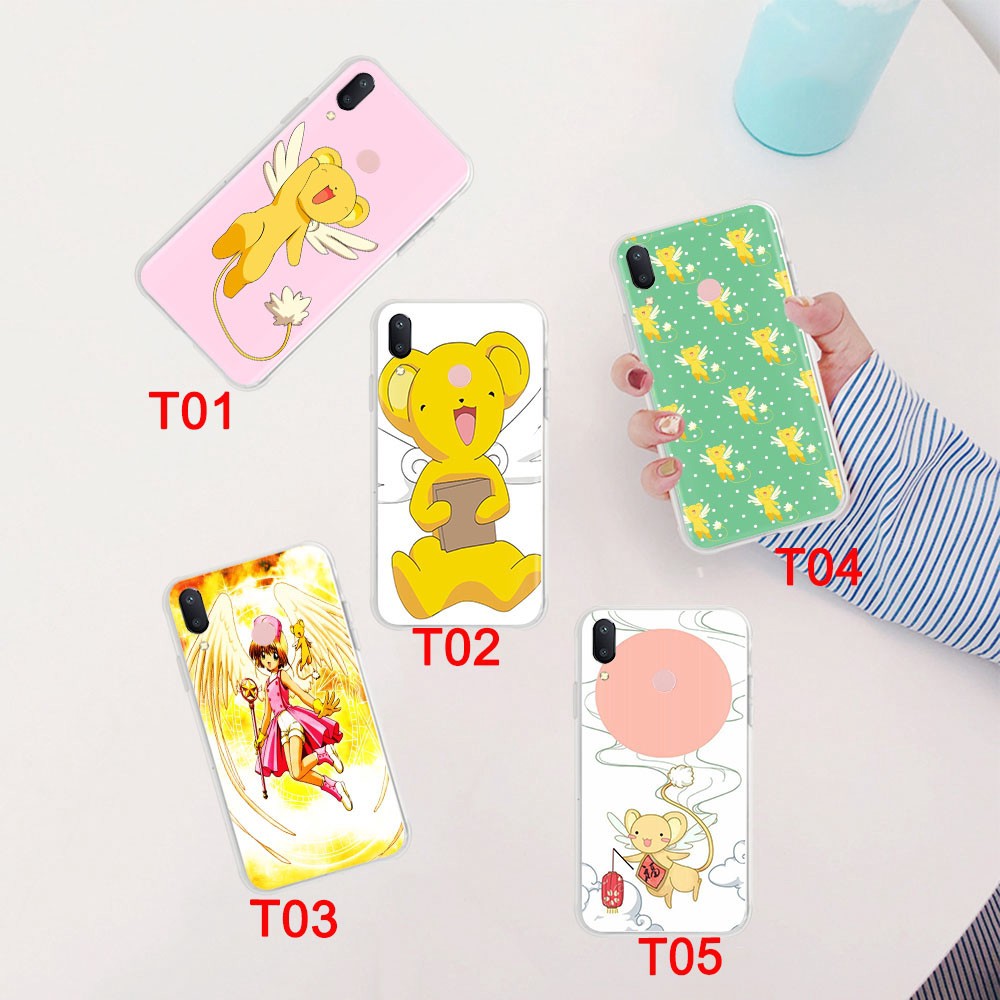 Ốp Điện Thoại Dẻo Trong Suốt Họa Tiết Hoạt Hình Thủ Lĩnh Thẻ Bài Sakura Kero Cho Xiaomi Redmi Note 6 8 Pro 8t 6a 8a 56gt