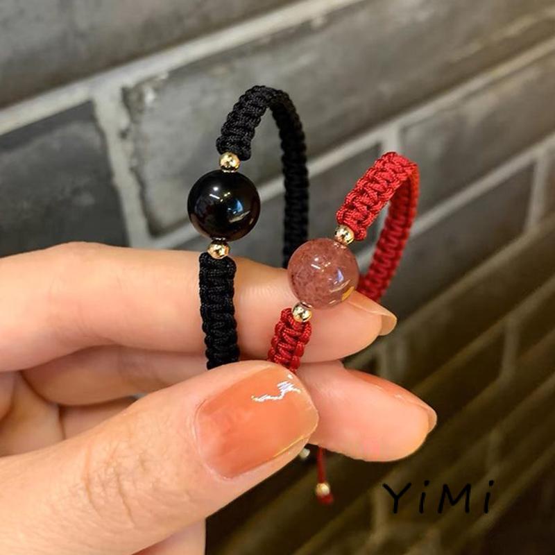 Vòng Đeo Tay Bằng Đá obsidian Thời Trang Cho Cặp Đôi