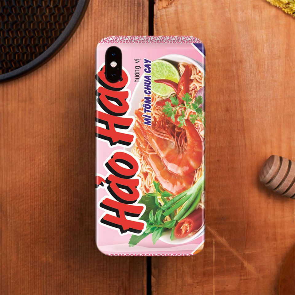 Miếng dán skin cho iPhone hình mỳ tôm Hảo Hảo (Mã: atk070)