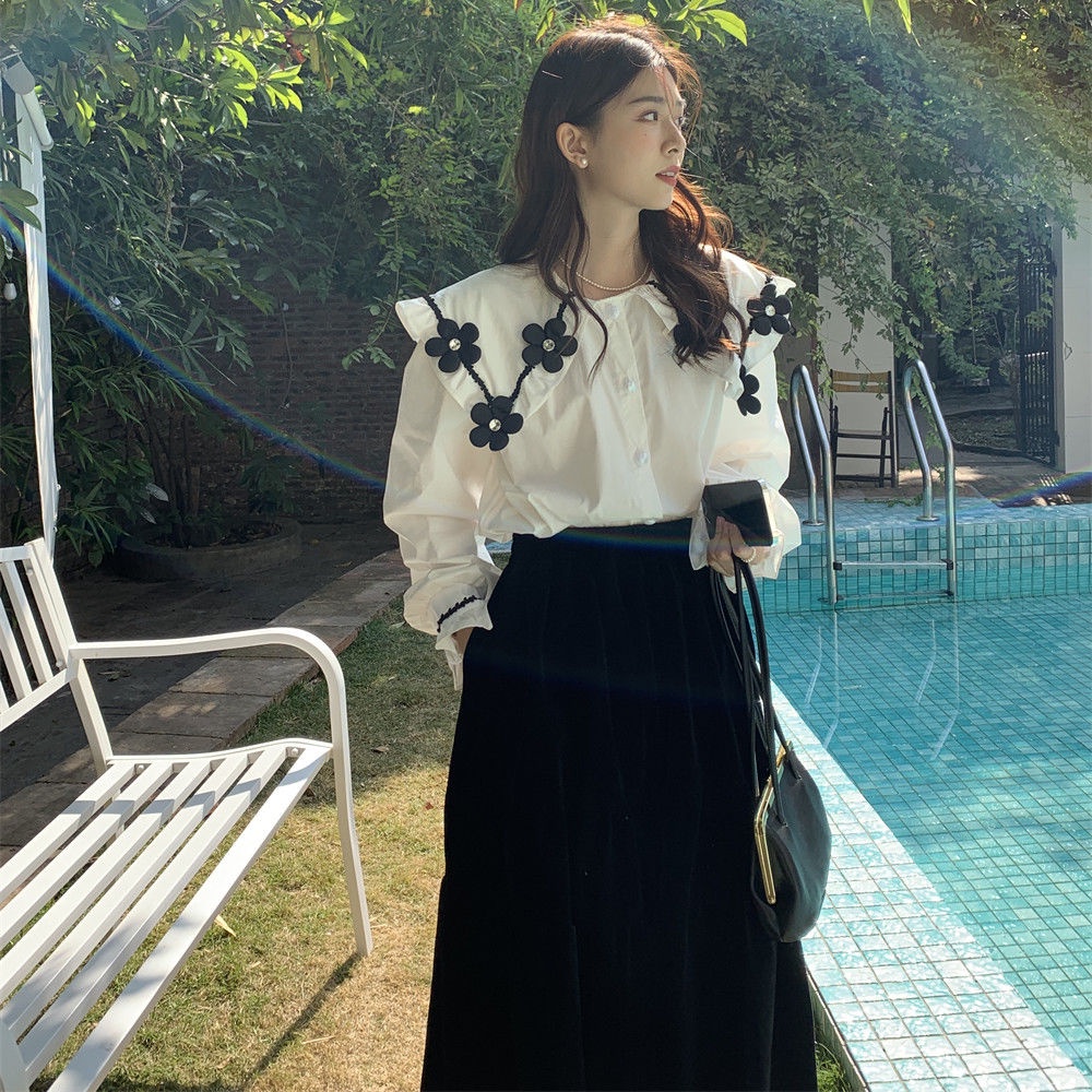 Áo Sơ Mi Cổ Búp Bê Thời Trang Dành Cho Nữ Edge