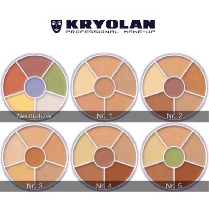 Triệt sắc Kryolan và che khuyết điểm
