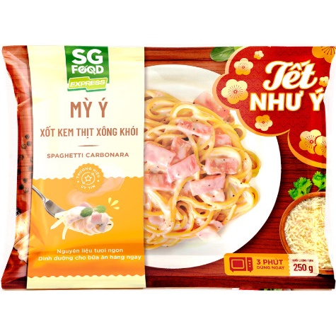 Mỳ ý xốt kem thịt xông khói 250g [CHỈ GIAO HÀNG TẠI TP.HCM] | BigBuy360 - bigbuy360.vn