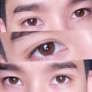 Lens Mắt Màu Nâu Tây Giãn To Kwanusa Có cận