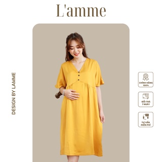 Đầm bầu đẹp Sophie Dress chất lụa mềm nhẹ dáng suông phù hợp mọi vóc dáng By LAMME