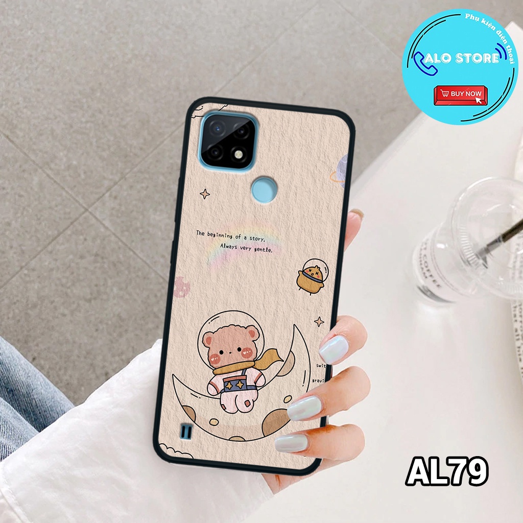Ốp điện thoại Realme C21Y - Ốp lưng Realme in hình vũ trụ dễ thương