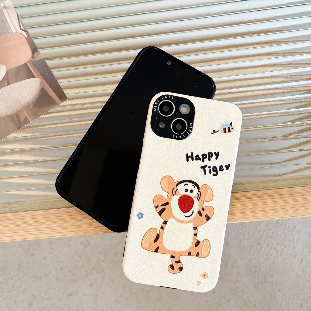 Ốp Điện Thoại Họa Tiết Hoạt Hình Winnie and Friend / Tiger Dễ Thương Chống Sốc Cho Iphone