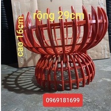 Chậu nhựa bí hd f30, giỏ nhựa hình bí f30 treo lan