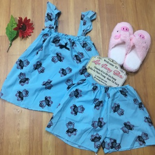 Set bộ kate lụa gấu