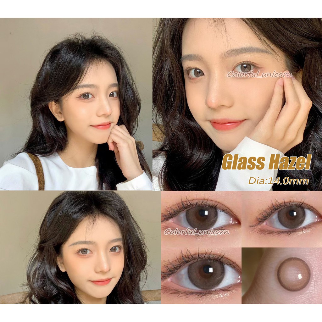 Kính áp tròng Colorhunter Dùng 1 Năm 14.0mm 0 - 8 Độ 1 cặp  LBZZ LBZH