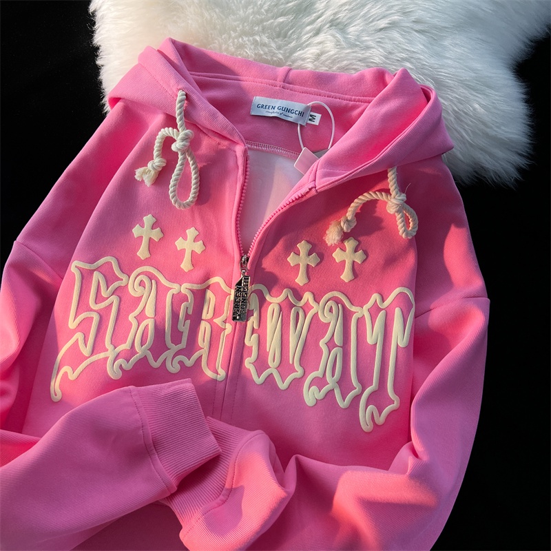 Áo Hoodie Hai Lớp In Họa Tiết Thời Trang Thu Đông Hàn Quốc Cho Nữ