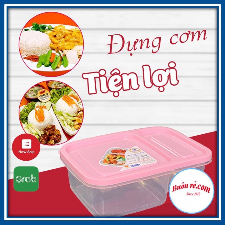 Hộp thực phẩm 2 ngăn việt nhật đựng đồ ăn, tiện dụng (MS: 6485) – Buôn rẻ 01404