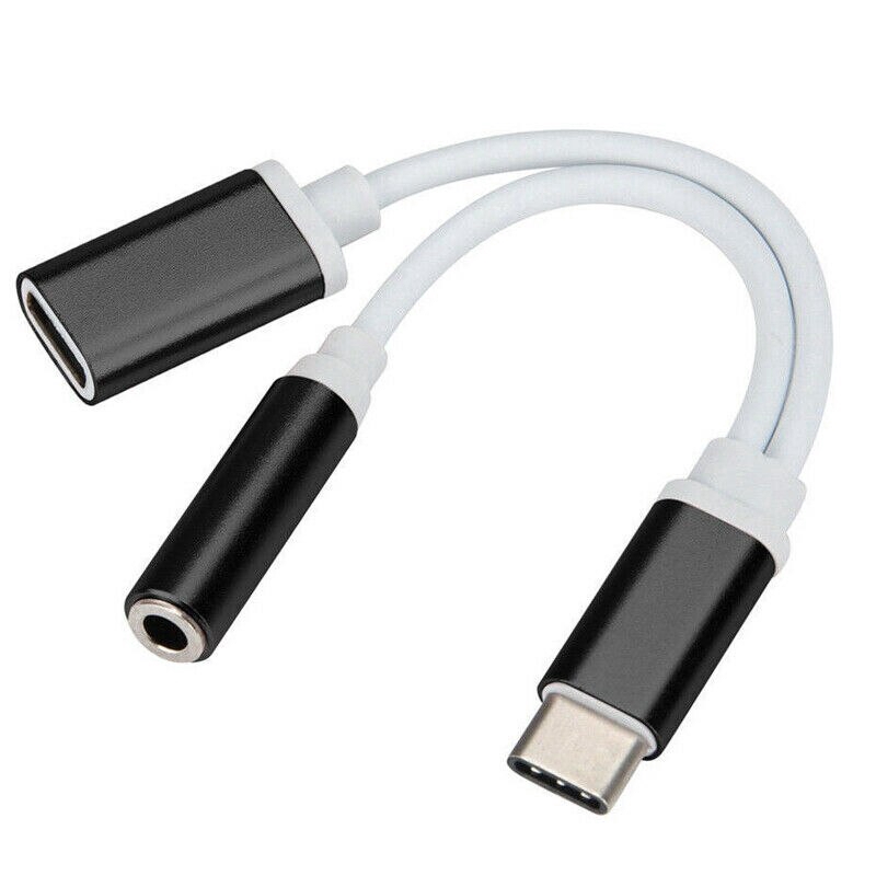 Cáp Chuyển Đổi 2 Trong 1 Usb-C Type C Sang 3.5mm Aux