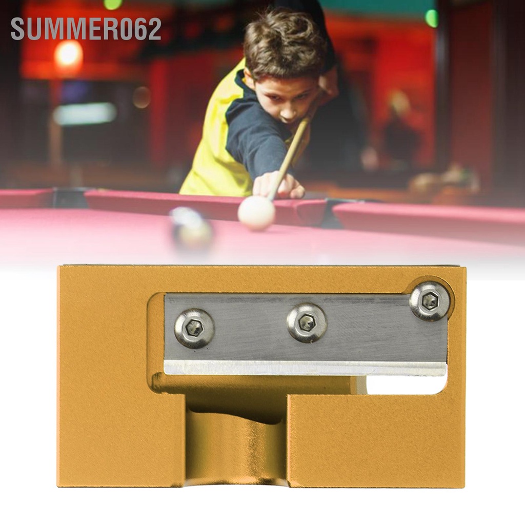 [Hàng Sẵn] Cue Tip Trimmer Shaper Đa chức năng Nhôm thép không gỉ Blade để sửa chữa bida 【Summer062】