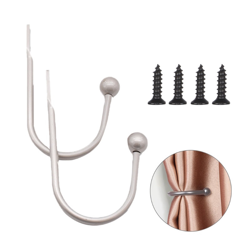 Móc Treo Rèm Cửa Hình Chữ U Bằng Hợp Kim Nhôm Cao Cấp