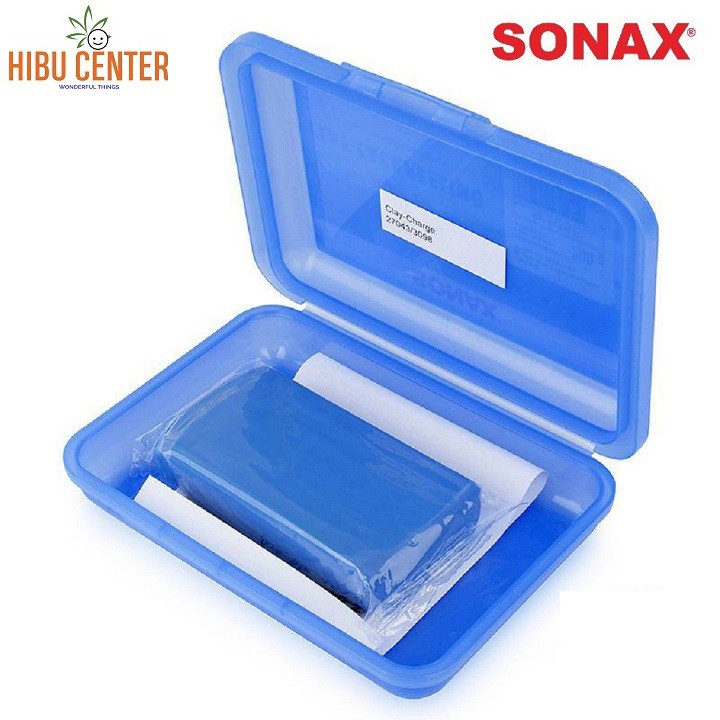 Đất sét tẩy bụi sơn xe màu xanh SONAX 200g 450205