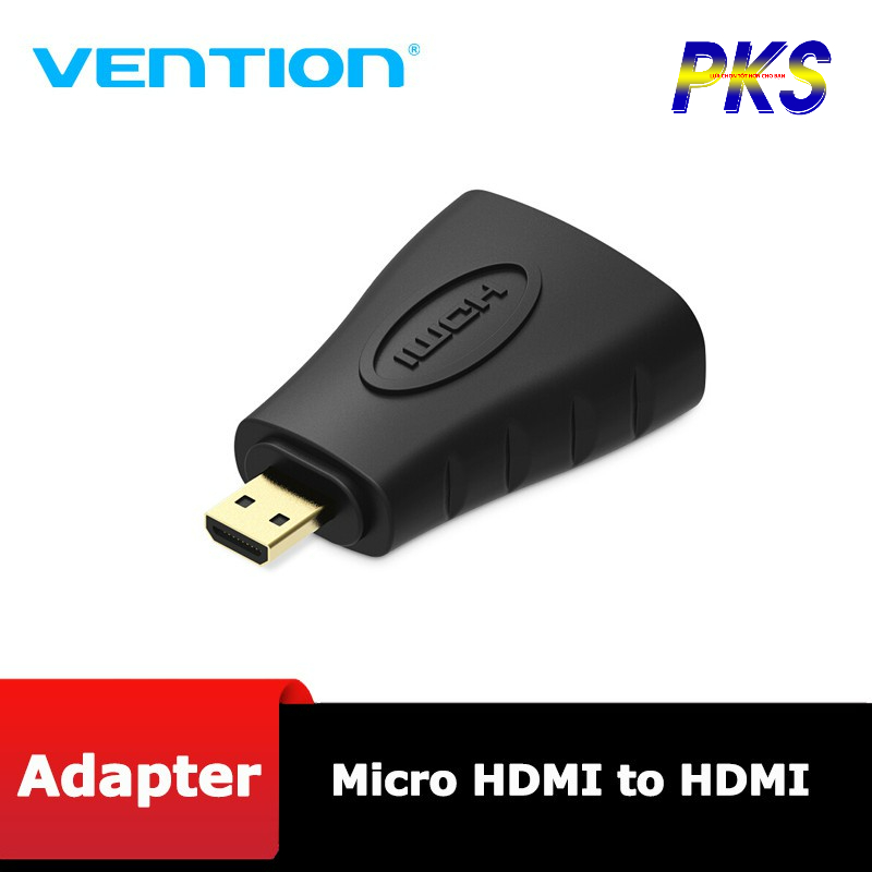 Đầu chuyển Micro HDMI to HDMI Vention H38OHDD hỗ trợ Full HD 1920x1080 - Hàng chính hãng