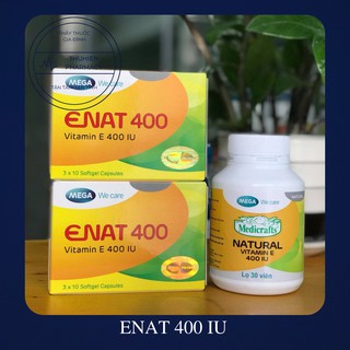 ENAT 400 IU – Bổ sung và dự phòng thiếu hụt vitamin E (Hộp 30 viên)