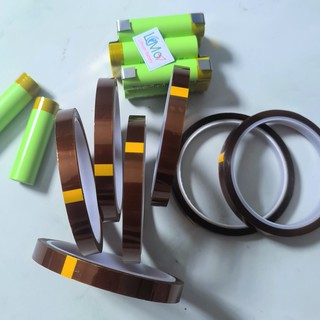 Băng keo nhiệt dán đầu pin, khối pin. Băng keo cách điện bảo vệ chống chập cực dương của cell pin - LiMo