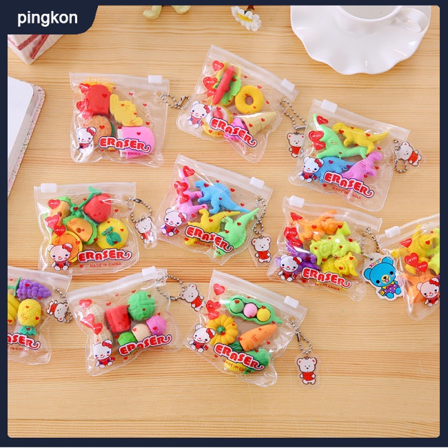 1 Túi Gôm Tẩy Hình Hoạt Hình Đáng Yêu