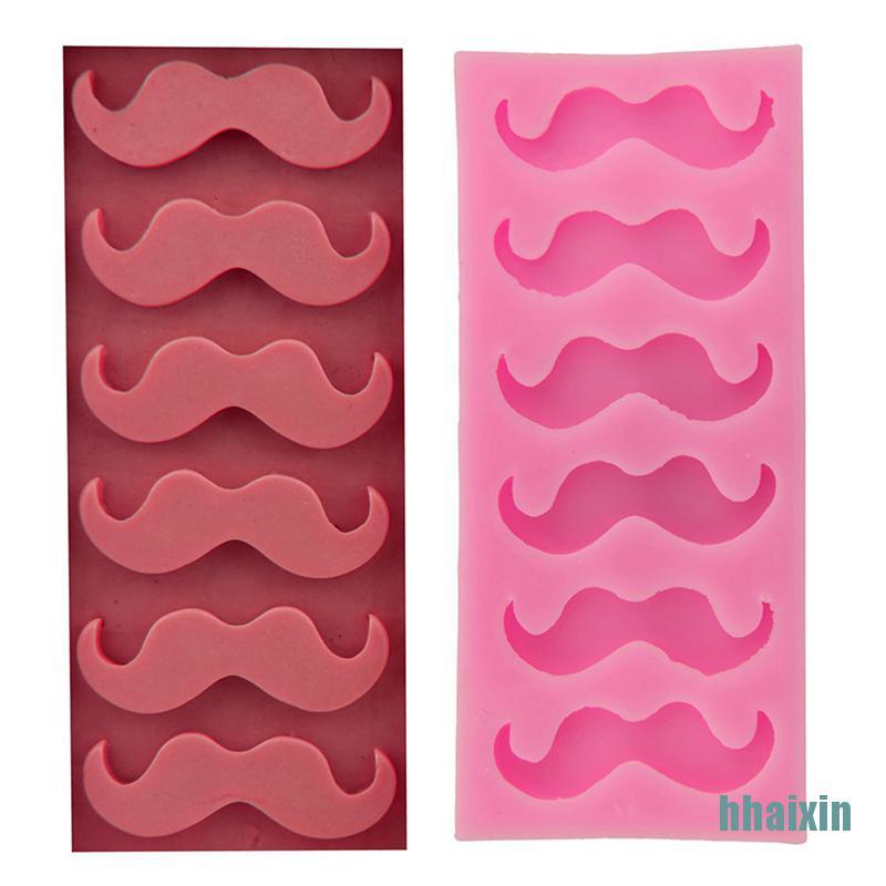 Khuôn Silicone Làm Kẹo Đường / Bánh Quy Hình Bộ Râu Trang Trí Giáng Sinh