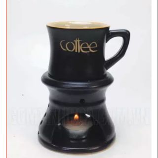Bộ tách uống  cafe  hoặc trà, đốt nến nóng thơm lừng cho mùa đông không lạnh.