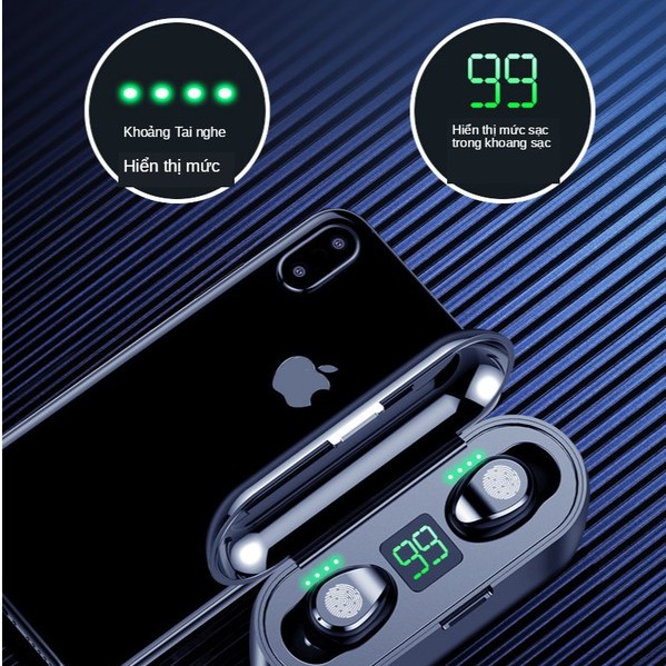 Tai Nghe Bluetooth Amoi F9 Màn Hình Cảm Ứng 5.0 Tốc độ kết nối siêu nhanh