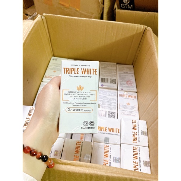 TrippLe White VIÊN UỐNG CHỐNG NẮNG, TRẮNG DA, MỜ THÂM NÁM