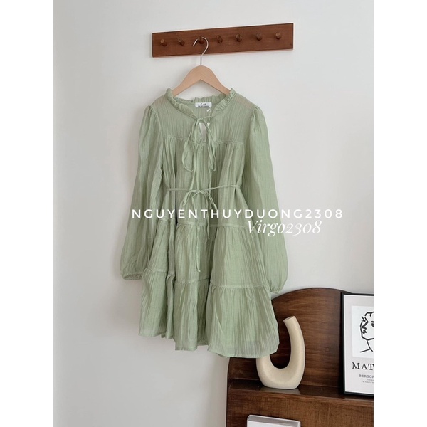 [NEW]VÁY TƠ BABYDOLL TAY BO KÈM ĐAI “HESA DRESS”