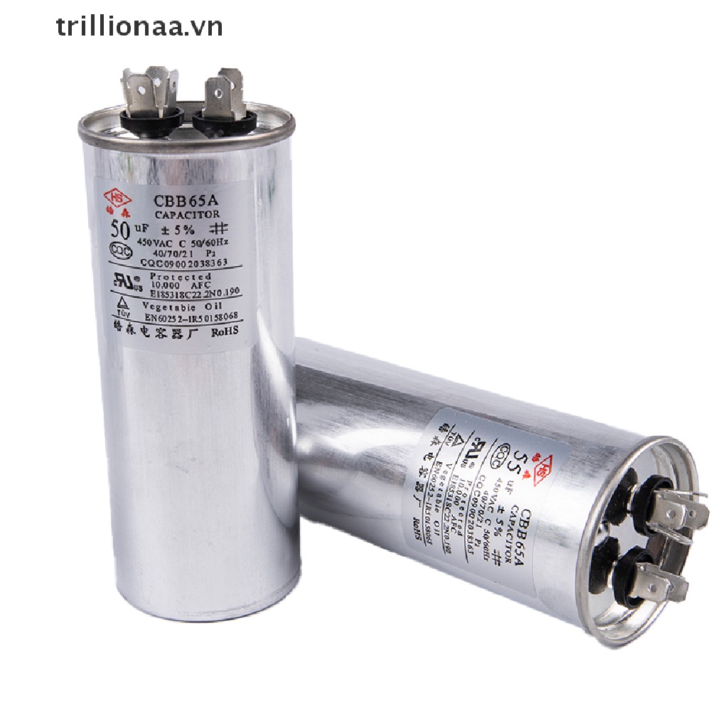 Tụ Điện Nén Khí CBB65 10 / 20 / 25 / 30 / 40 / 50 / 55UF 450V