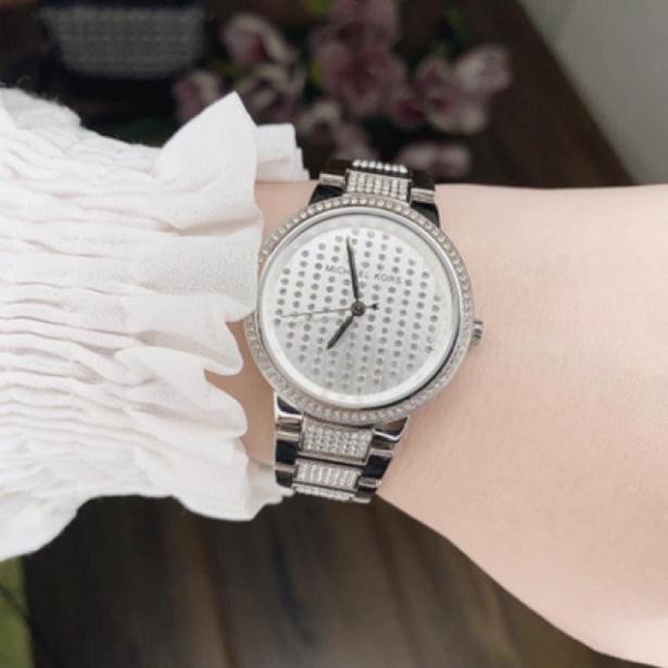 Sale Đồng Hồ Nữ MICHAEL KORS GABBI MK3984 SILVER 33MM Fullbox Hãng