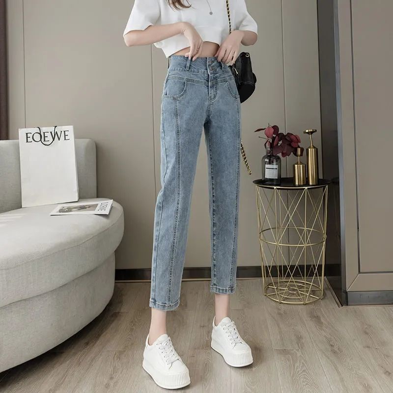 Jiashucheng Quần Cạp Cao Dáng Ôm Nhỏ Nhắn Phong Cách Mới