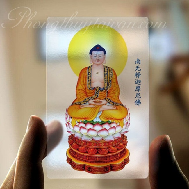 Kim bài Bình An nhựa trong suốt