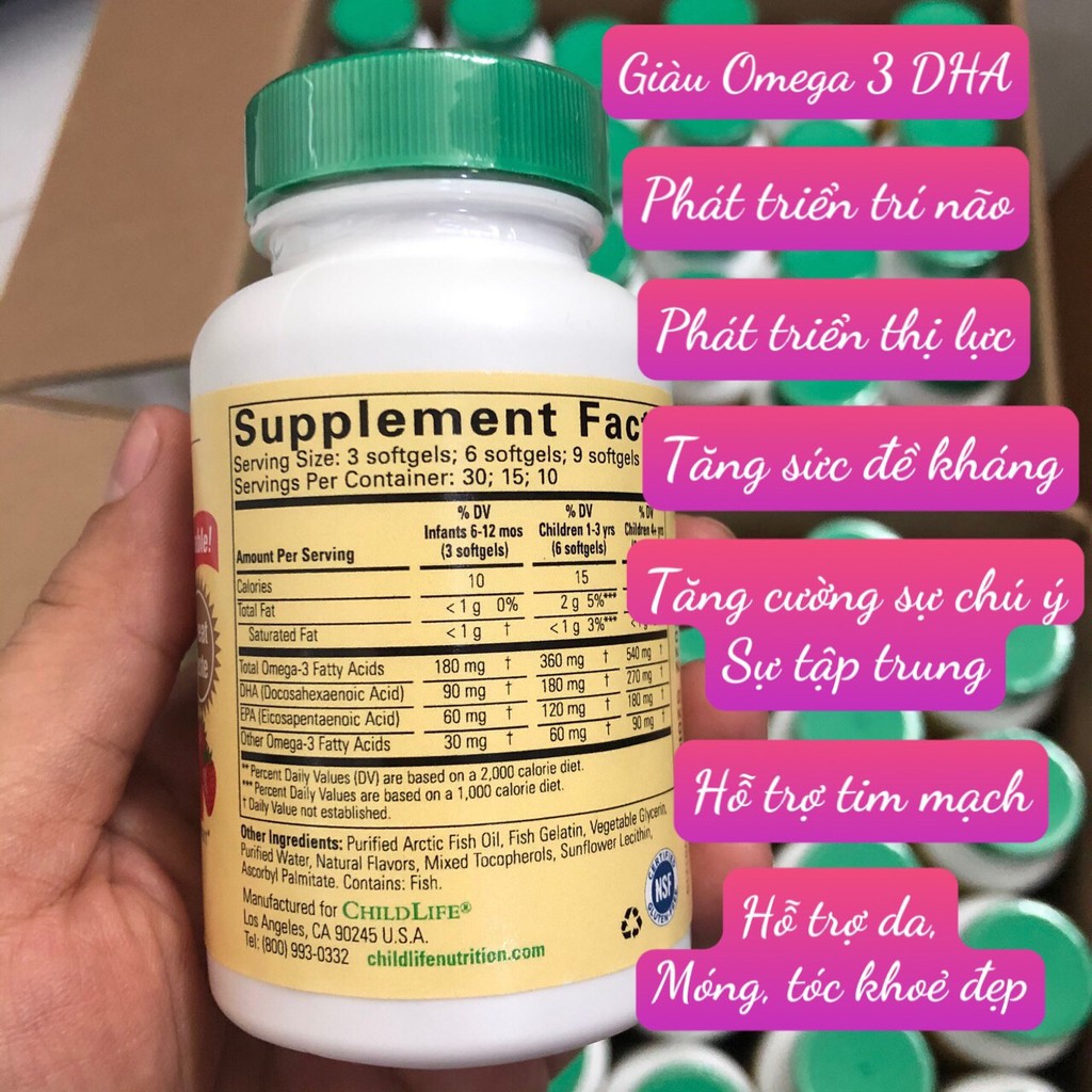 ❤ [Quận 3] Childlife Pure DHA 90 viên Mỹ - Hàng Air Đủ Bill - Hương Dâu [Date 10/2022] | BigBuy360 - bigbuy360.vn