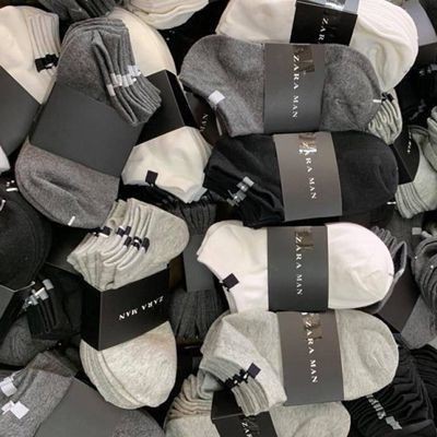 Tất Nam Cổ Ngắn Zara ❤️SET 10 ĐÔI❤️ Co Giãn Tốt,Thấm Hút Mồ Hôi. Tuyển Sỉ