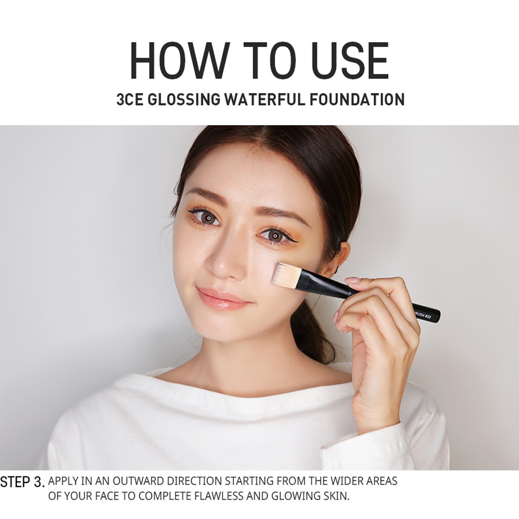 Kem Nền Dạng Lỏng 3CE Glossing Waterful Foundation 40g