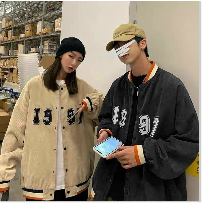 ÁO KHOÁC NHUNG NAM NỮ 1997 BOMBER UNISEX CHẤT LIỆU THOÁNG MÁT CHO MÙA HÈ THỜI TRANG KOKO MI