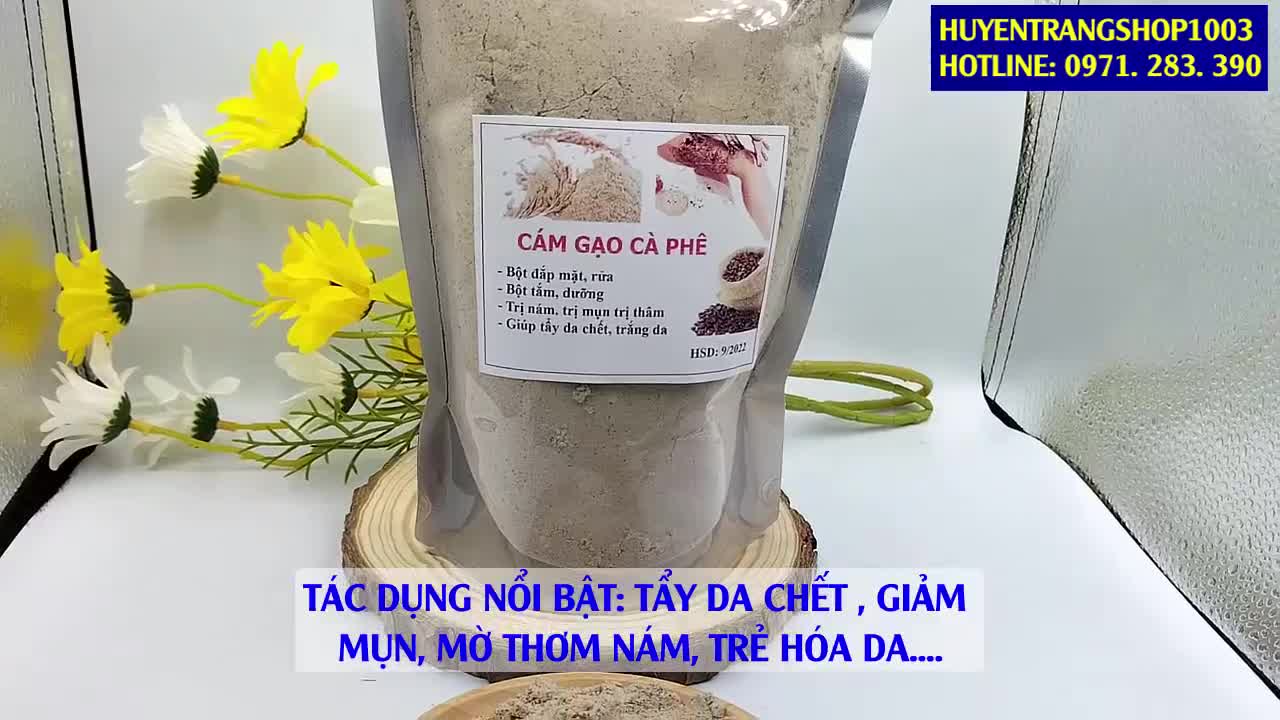 500Gr cám gạo cà phê cafe nguyên chất mỹ phẩm handmade | BigBuy360 - bigbuy360.vn