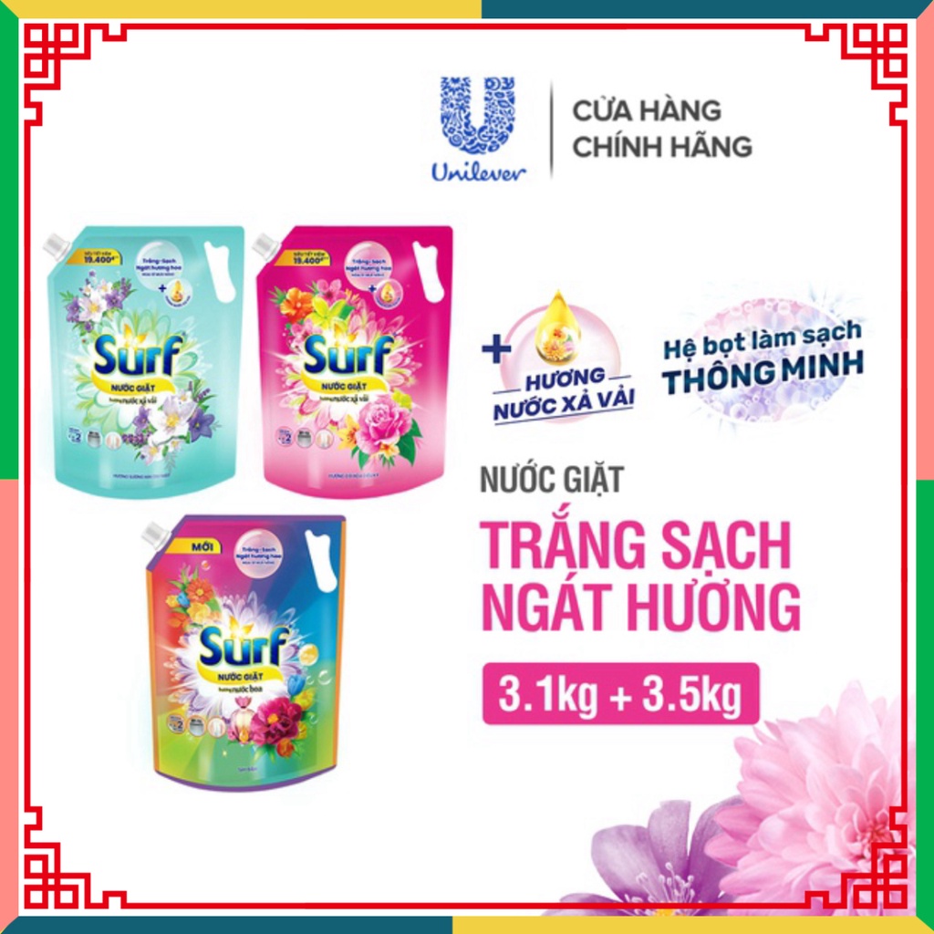 Nước giặt Surf túi 3.5kg/3.1kg