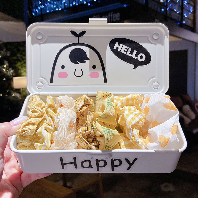 Băng Đô Co Giãn In Họa Tiết Dễ Thương Phong Cách Hàn Quốc Thời Trang Cho Nữ 7