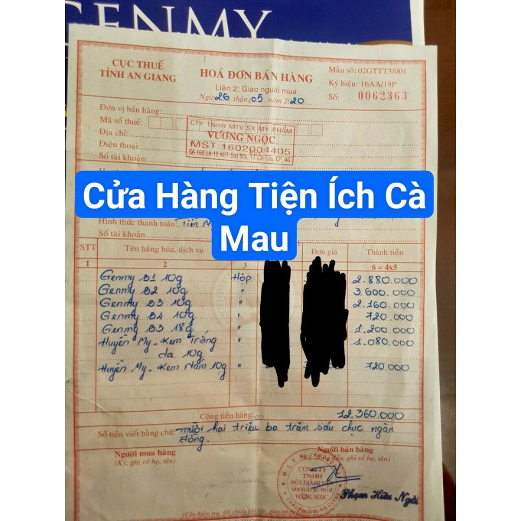 Serum Genmy B1 B2 B3 B4 30ml dưỡng trắng da ngừa mụn nám se khít lỗ chân lông