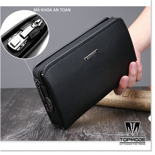 Ví Nam cầm tay thời trang hàng hiệu Gochis , Ví dài nam, Clutch nam cầm tay cao cấp
