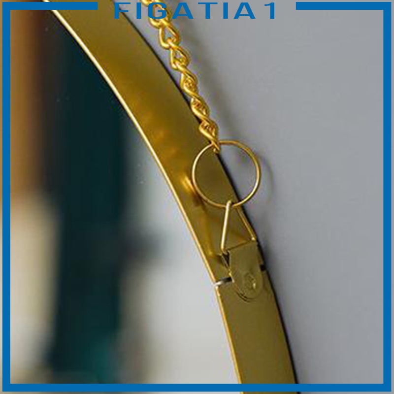 Gương Nhỏ Khung Kim Loại Treo Tường Trang Trí Nhà Tắm Phong Cách Vintage figatia1