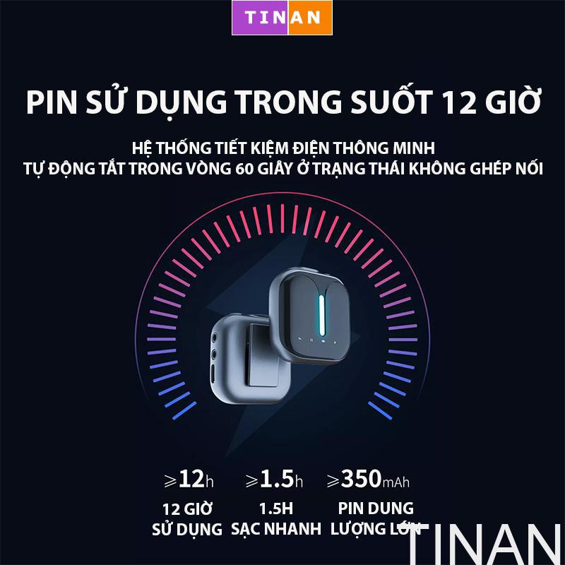 Micro Thu Âm Không Dây M18 TINAN, Chuyên Dùng Quay Vlog, Livestream Nền Tảng Kép, Dùng Cho iPhone, Android, Máy Tính