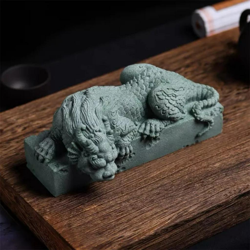 Tượng Bàn long đá sa thạch decor trang trí làm quà tặng phong thủy ý nghĩa