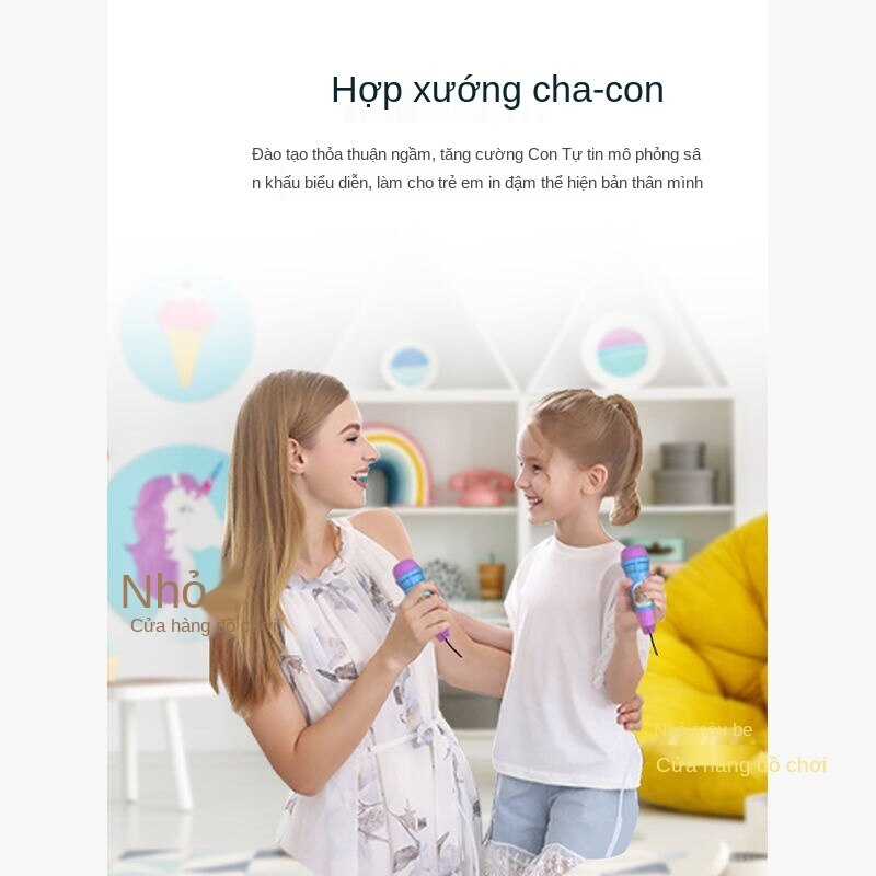 Bộ micro đồ chơi nhiều màu sắc cho trẻ em