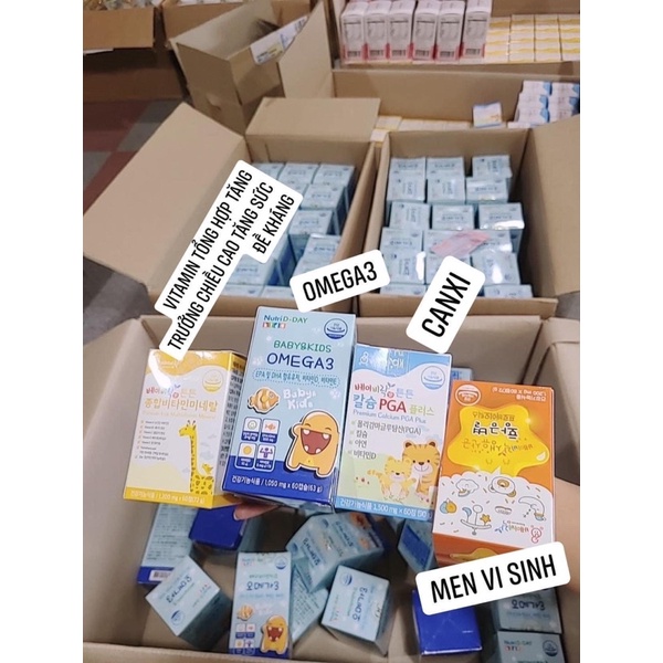 Omega 3 kids Nutriday Dầu cá DHA cho bé Bổ não, sáng mắt, phát triển trí não