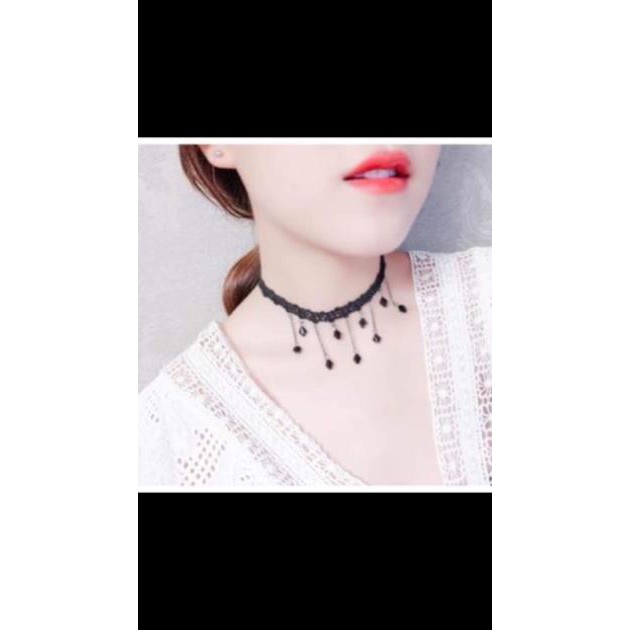 Giá sỉ vòng cổ choker đính đá cao cấp